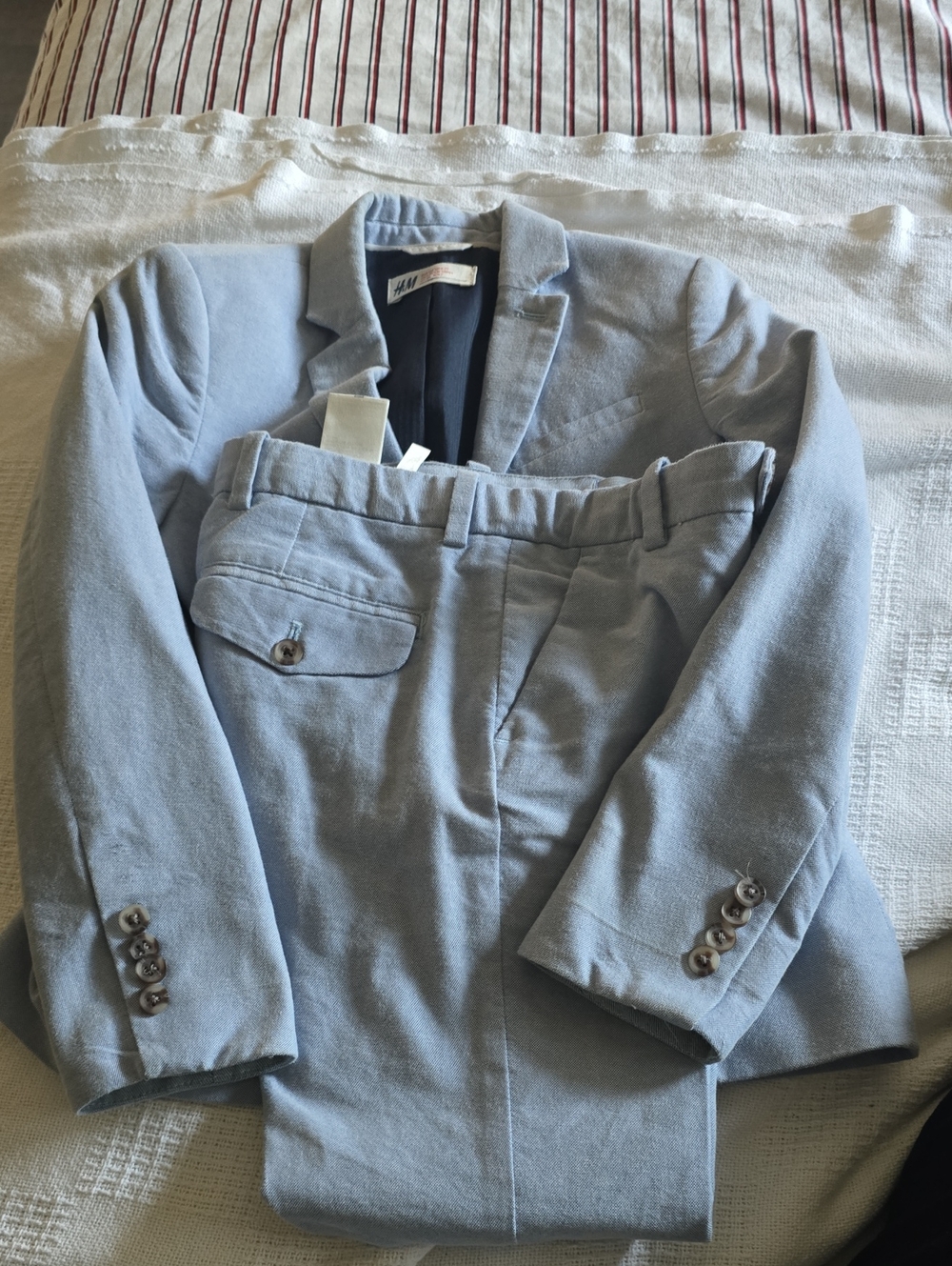 H&M Powder Blue Kids Tailored Suit